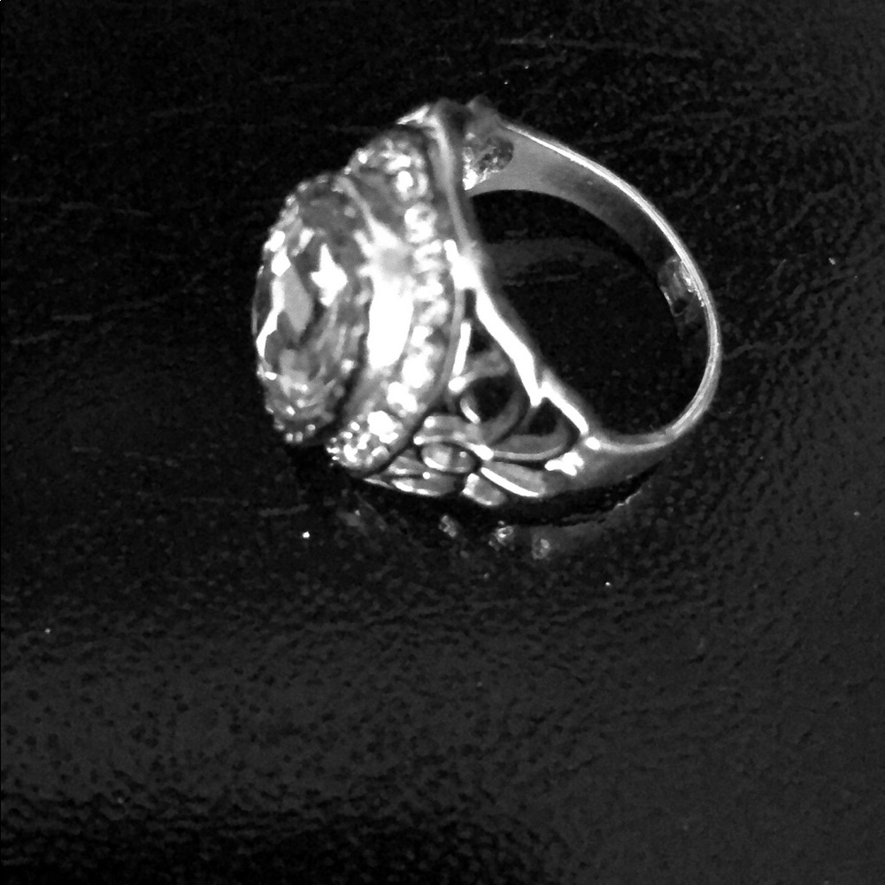 Silver Rhinestone Ring